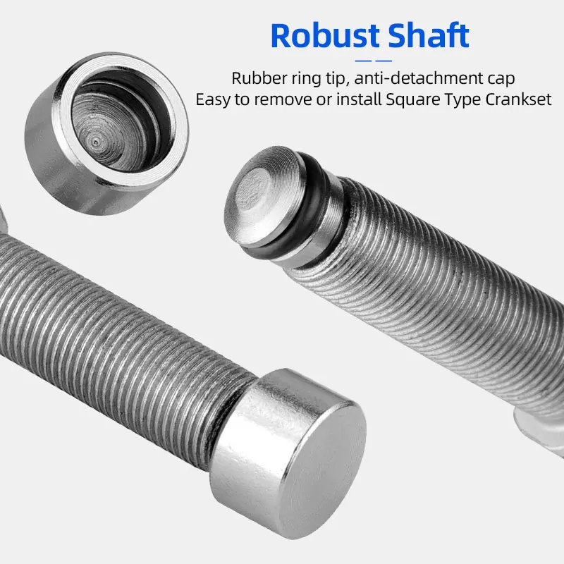 Bike Crank Puller Remover Square Taper and Spline Bracket High Carbon Steel Thickened Industrial Strength Durable Bicycle Tool