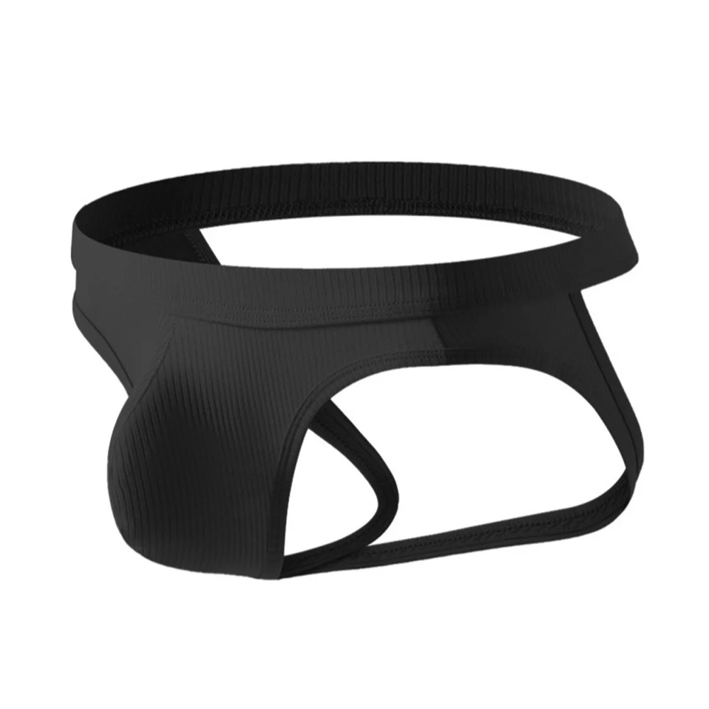 Casual Thread Men Blend Cotton Briefs Thongs Breathable G-strings Elastic Hip Lifting S-XL Size Underwear Undershorts