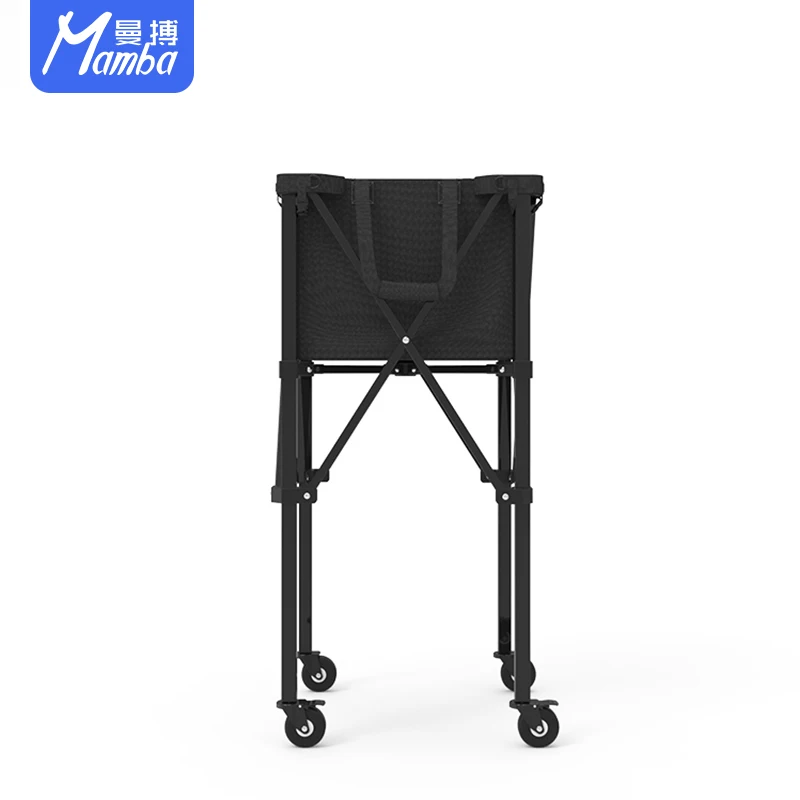 Carrito plegable para guardar pelotas de tenis, bolsa de almacenamiento con ruedas, carrito de enseñanza deportiva, 150 unidades