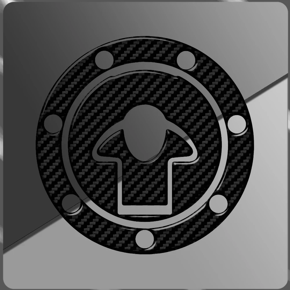 

For Kawasaki (7-hole) motorcycle fuel tank cap transparent carbon fiber texture sticker before 1999