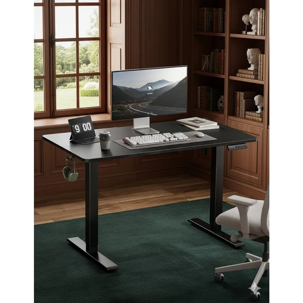 مكتب كهربائي قابل لضبط الارتفاع، مقاس 48 × 24 بوصة، مكتب قائم والجلوس مع 4 أوضاع للذاكرة