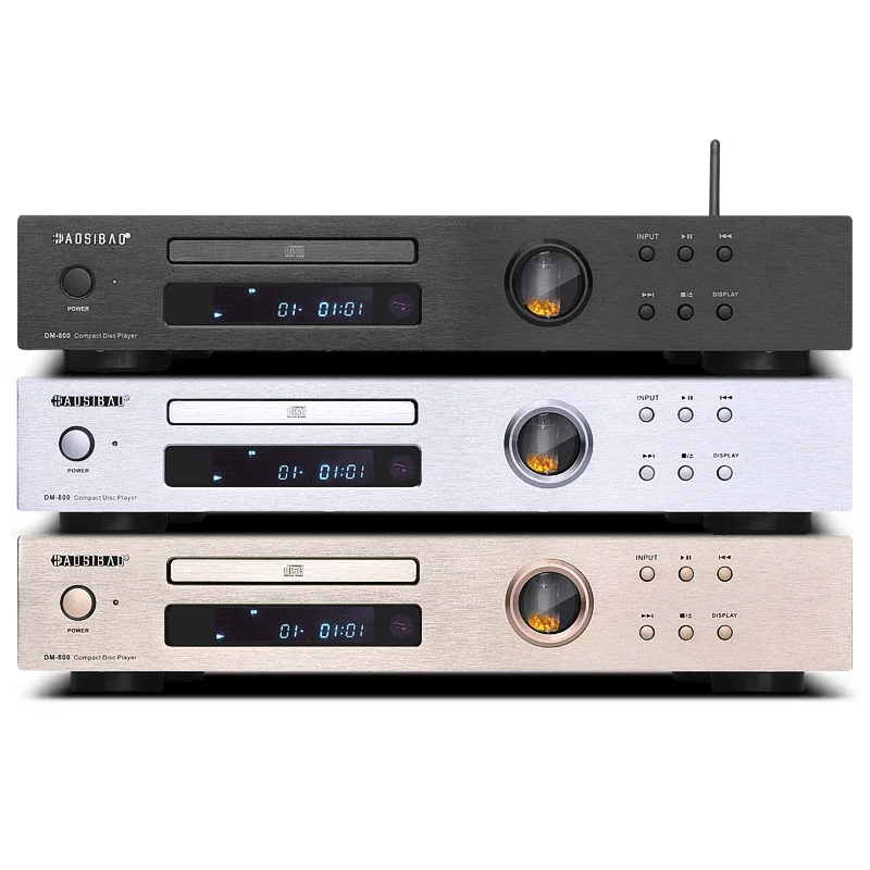 HIFI CD Player Professional Fever Grade Pure CD Lossless Music Player Wireless Bluetooth USB Lossless Record Tube audo Player