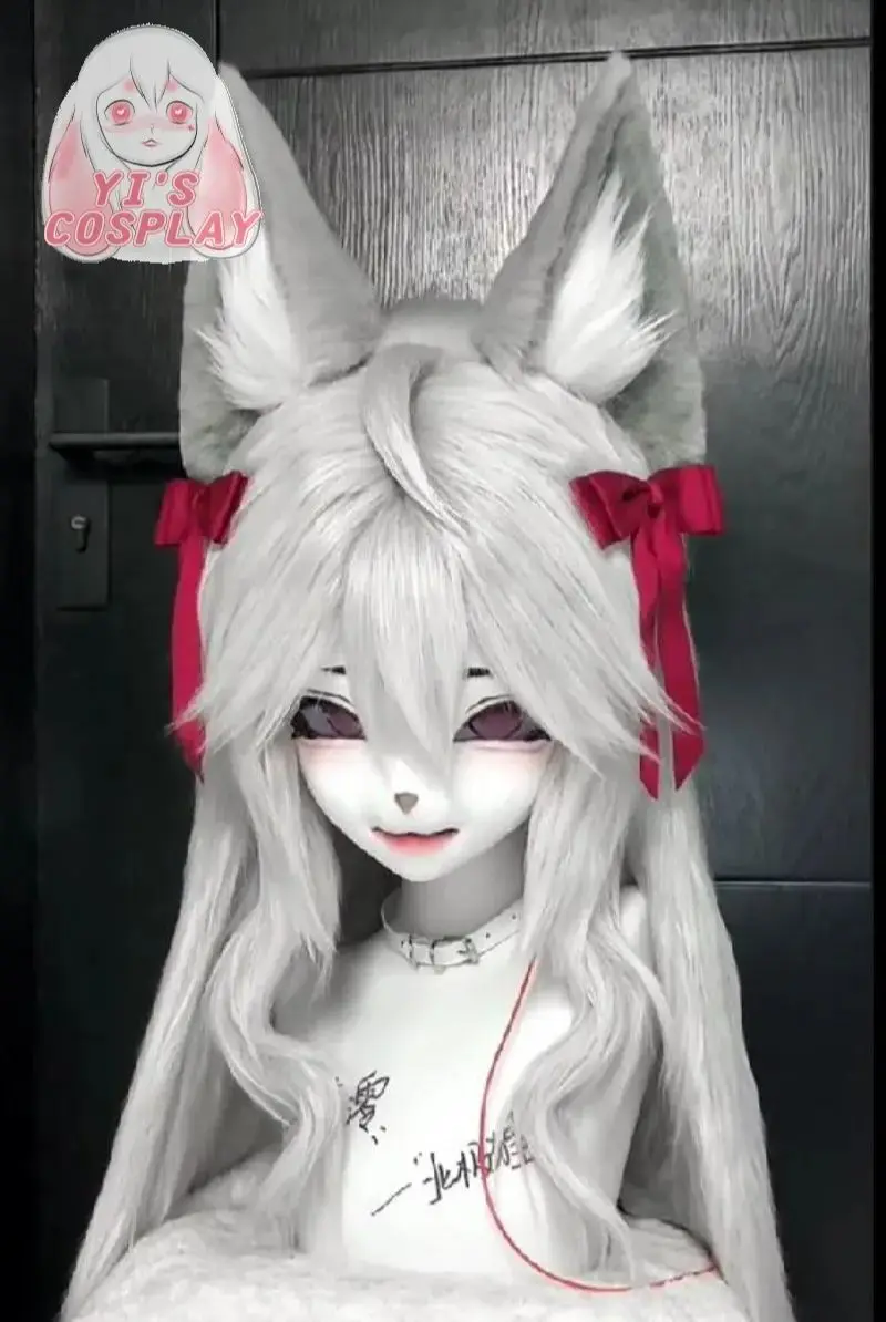 

Yis cosplay Custom Fursuit head Furry Kigurumi Head Cosplay Kemono Handmade Headsets Beast Customized Fursuit Kemono Head