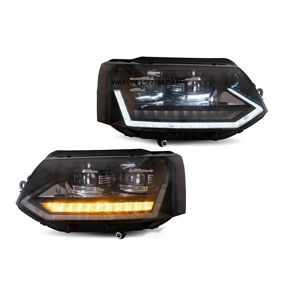 

1 Unit Car Head Light LED Front Light Yellow Sequential Turn Signa for Vw Transporter T5 2011-2015 Headlights
