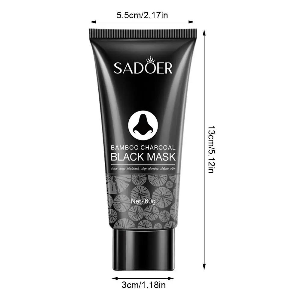 60g Blackhead Remove Mask Bamboo Charcoal Peel Off Mask Oil-Control Deep Cleansing Shrink Pore Skin Care