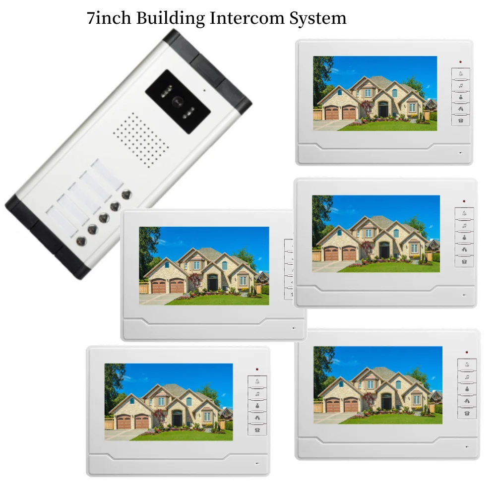 

SmartYIBA 7 "видеодомофон дверной звонок квартирные квартиры видеодомофон ИК-камеры наборы для 2-12 единиц здания