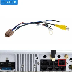 8 Pin DIY Car Camera Reverse RCA Video Wiring Harness Adapter Cable Connector For VW Audi Skoda Android Radio Multimedia