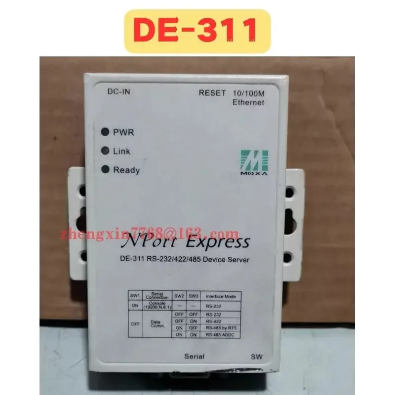 

Used Serial Port Server DE-311 DE 311 Normal Function Tested OK