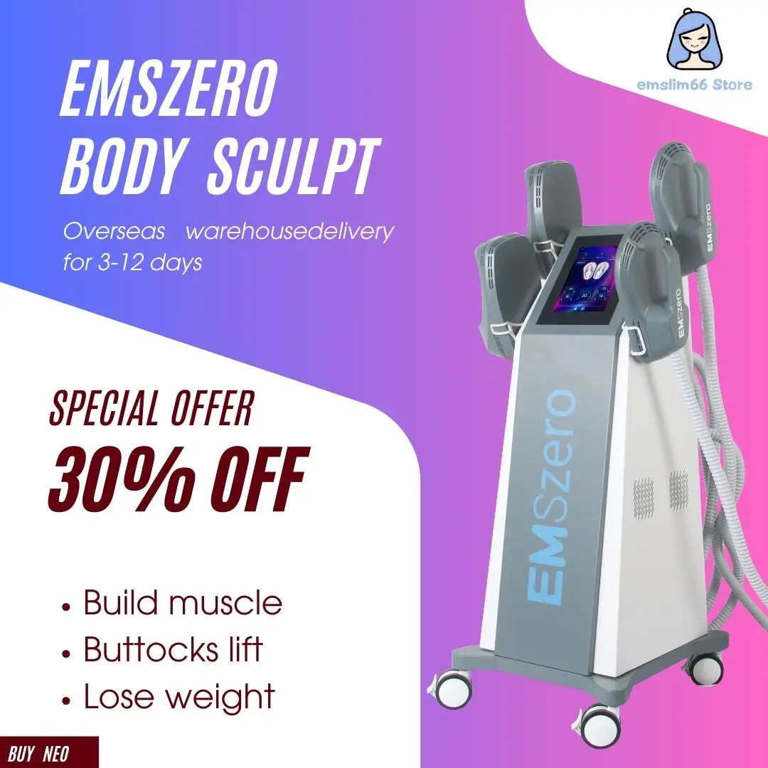 EMSzero PRO 6500W EMS NEO RF Body Slimminng Machine Professional Electromagnetic Fat Removal Btromagnetic Stimulate