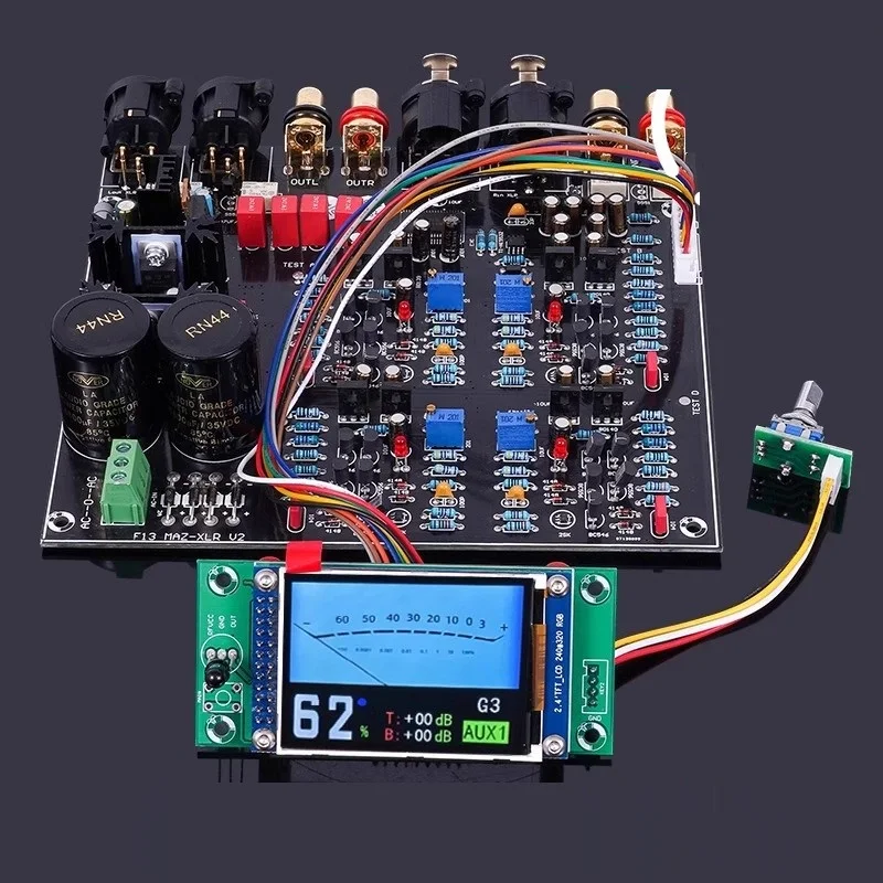 Assembled HDAM HI-END Fully Balanced High-end Preamplifier Board With Infrared Remote Control