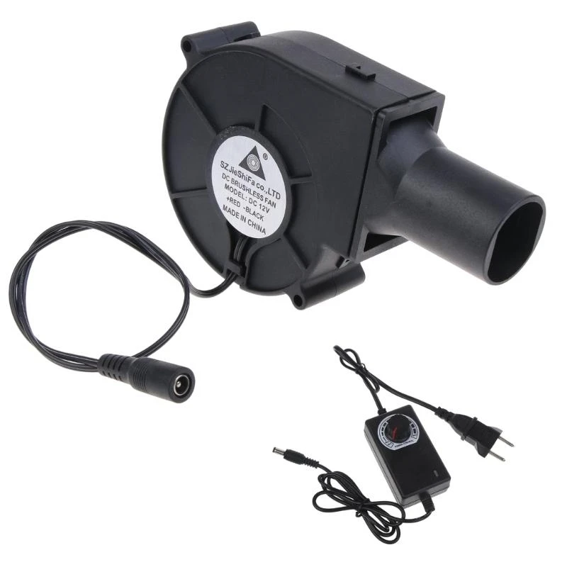 

97QC 110V 220V BBQ Fan Adjustable Speed High Air Volume for Cooking Stove Blower