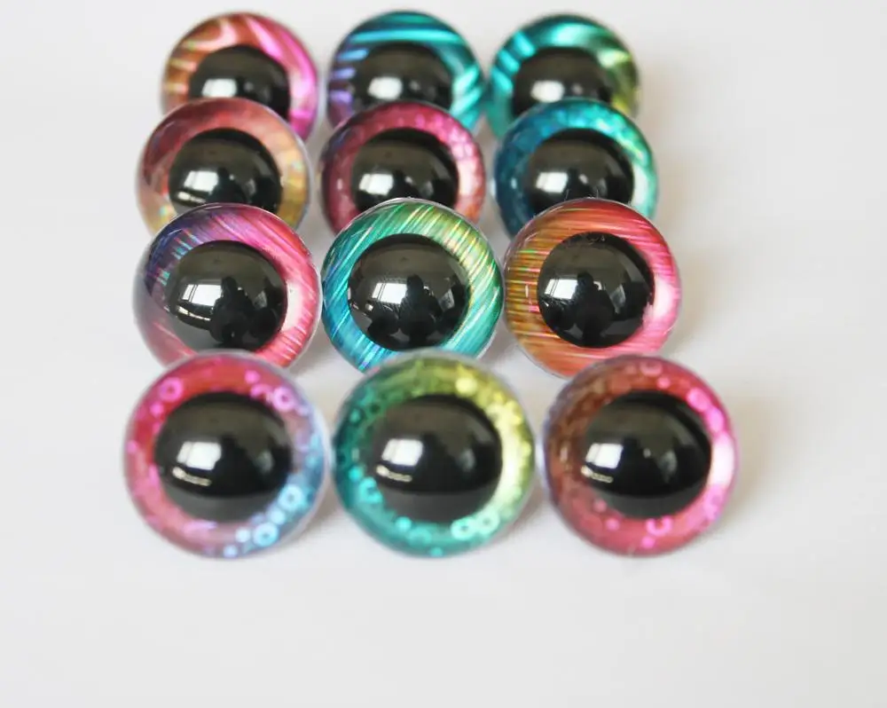 60pcs--L12---13mm--50mm clear round toy animal safety eyes  + new fabric + hard  washer for  diy plush doll --style option