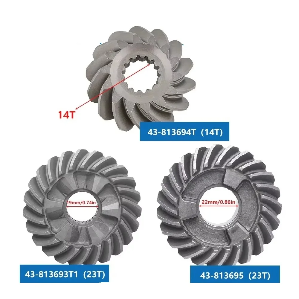 Kit de engranajes 813693T para Mercury Mercruiser, Motor fueraborda delantero 43-813695T, Piñón 813693T, marcha atrás, 50HP, 55HP, 60HP