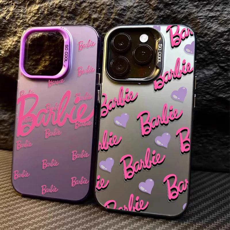 Trendy Pink B-Barbies PC Matte for Samsung Galaxy A32 A52 A52S A72 A51 A71 4G A25 A55 A35 A15 A05 A05S 5G A13 A23 A12 A22 Cover