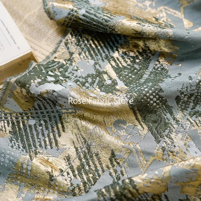 

1 meter French Relief Texture Jacquard Fabric Fashion Dress Skirt Tote Bag Decorative Sewing Fabric