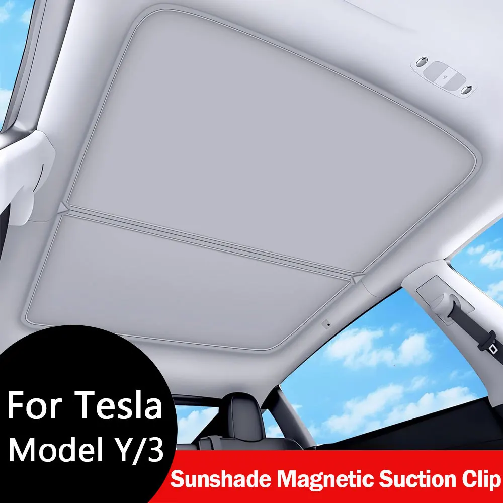 

Солнцезащитный козырек-сетка на магнитах для Tesla Model Y Juniper 2026 и Tesla Model 3 Highland (аксессуар для люка)