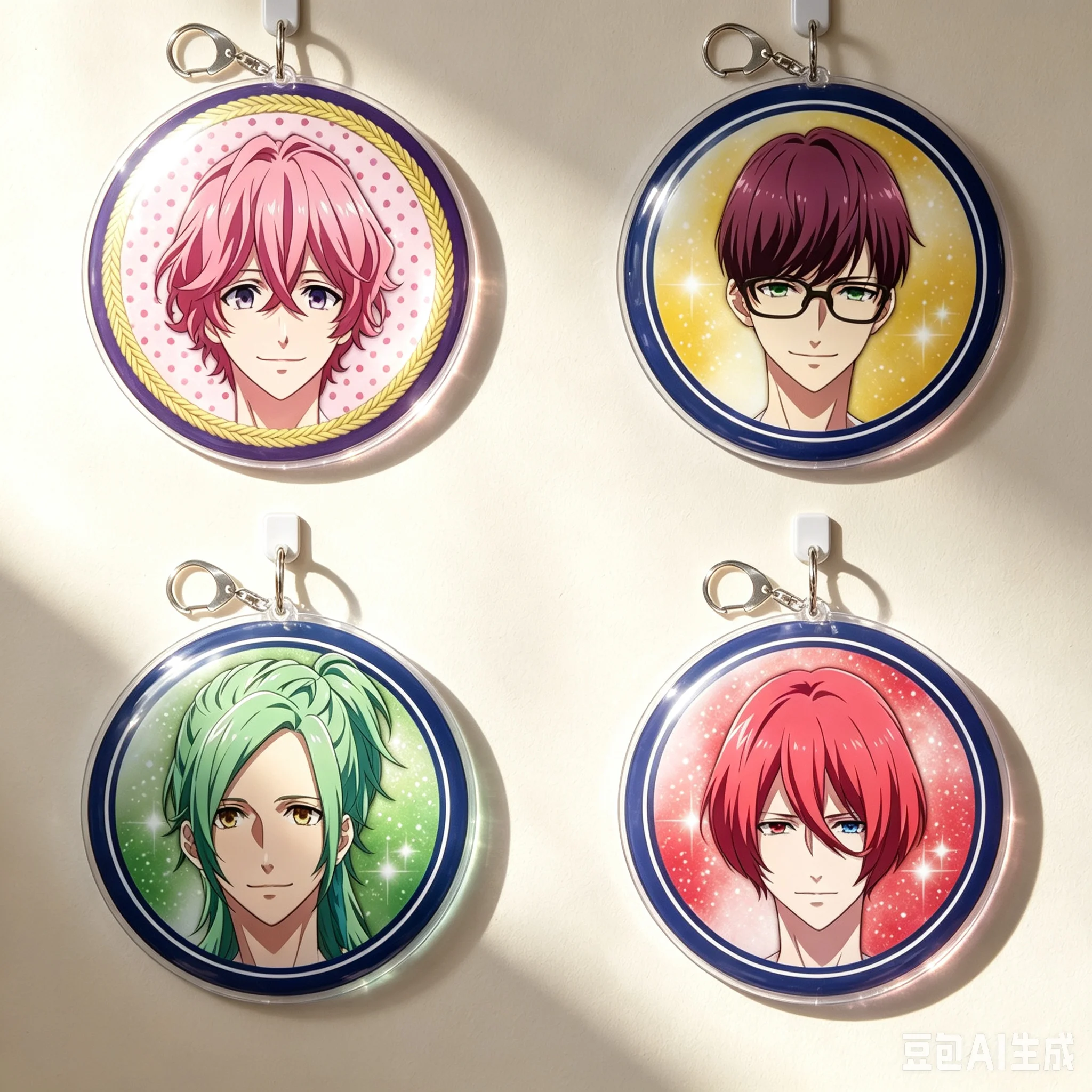 Cell Phone Pendant 6cm Anime B-PROJECT Bag Acrylic KeyRing Anime Cell Phone Pendant HOT Gift For Fans Exquisite Product Keychain