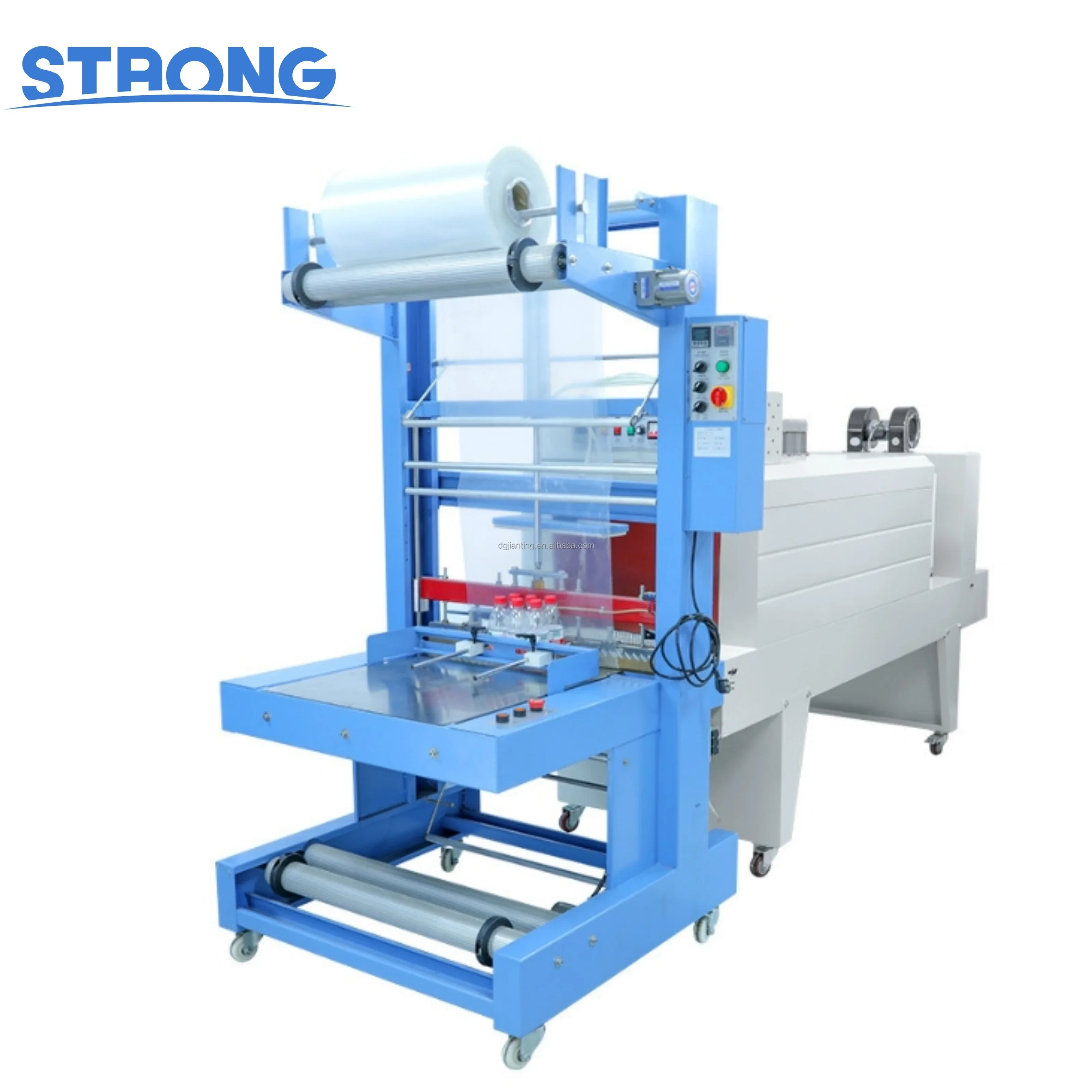 FL6540 Bottle packing Semi-Automatic Shrink Sleeve Labeling Machine / PE Film Shrink Packaging Machine