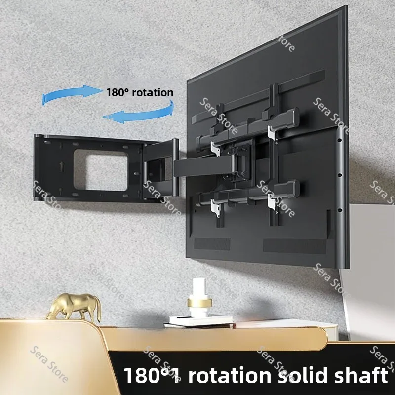 180 degree rotation, universal TV telescopic hanger wall hanging wall folding bracket 43/55/65/75 inch