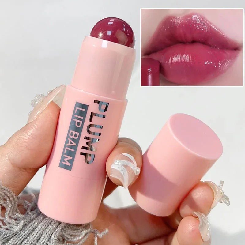 

Moisturizing Fuller Lipstick Makeup Waterproof Colored Lip Balm Natural Lasting Anti-drying Hydration Lips Plumper Care Cosmetic