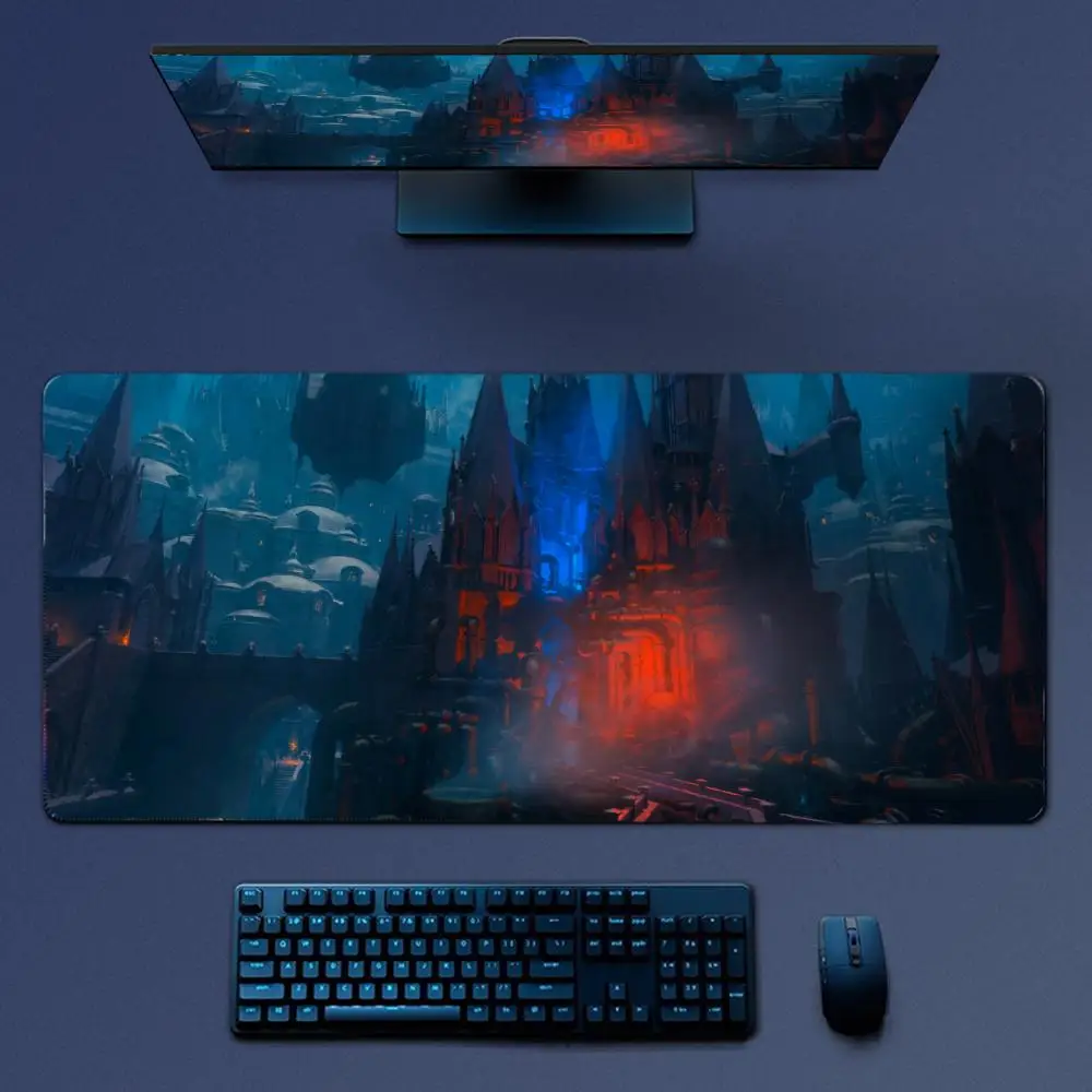 M-Magic The Gathering Game Mousepad Large Gaming Mouse Pad LockEdge Thickened Computer Keyboard Table Desk Mat