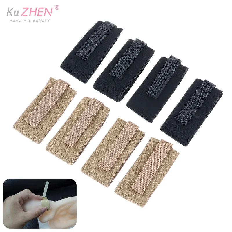 10Pcs 조정 가능한 남성 외부 카테터 스트랩 고정 소변 가방 남성 요실금 음경 클램프 고정 장치 재사용 가능한 홀더 밴드