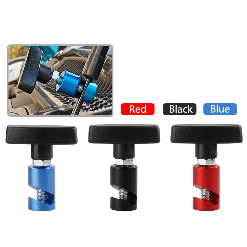 Aluminum Car Hood Holder Trunk Air Pressure Anti-Slip Engine Cover Lifting Support Rod Fixing Clamp Lift Support Clamp