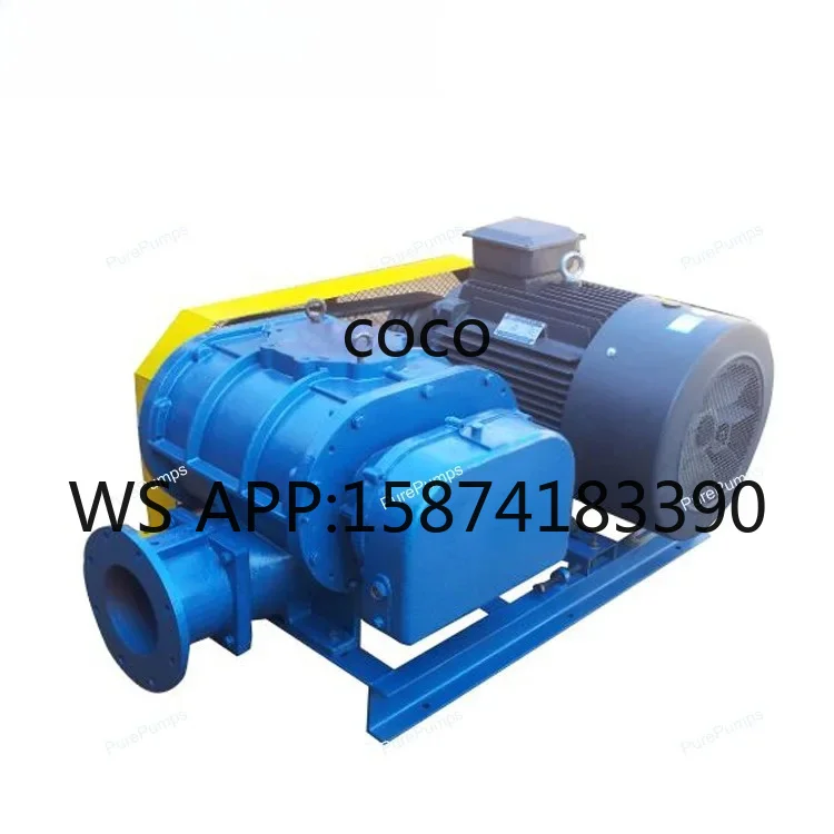 Belt Driven Roots Blower Vacuum Pneumatic Conveying Machine for Fish Pond Aquaculture Sewage Treatment