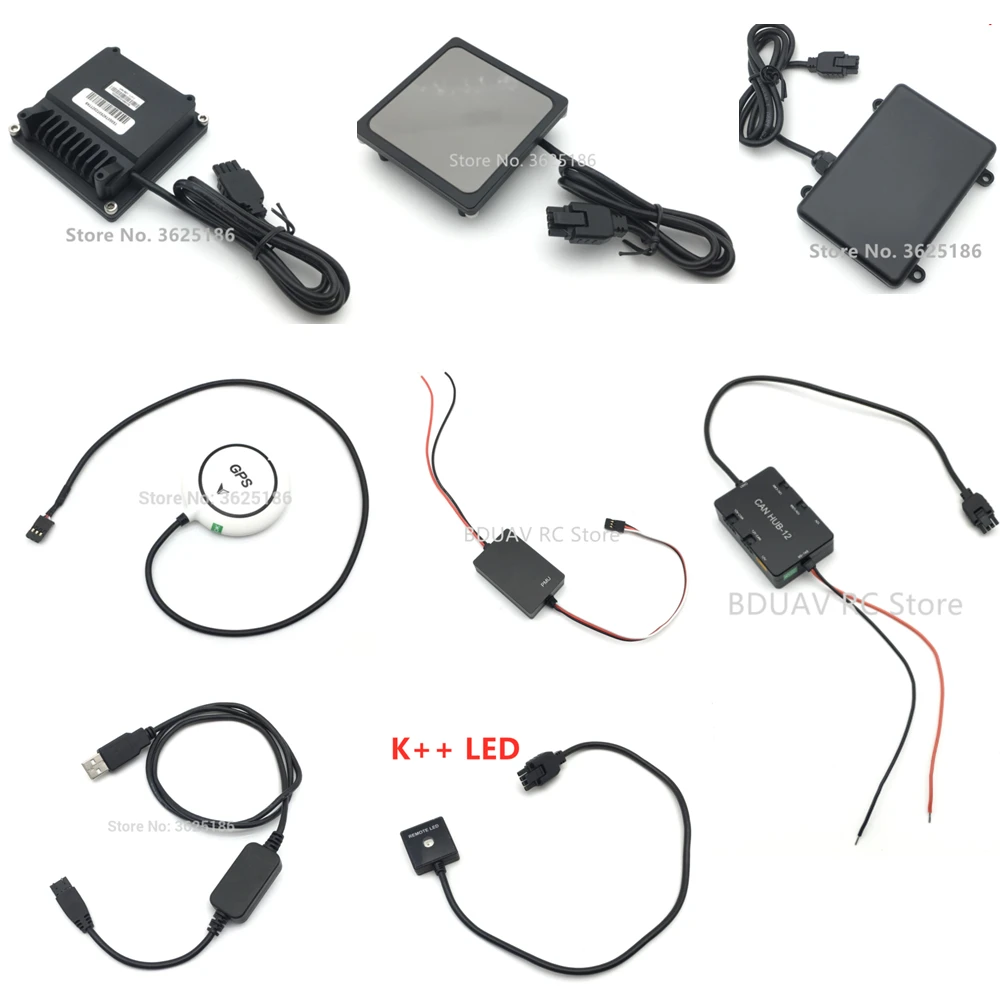 JIYI terrain radar obstacle avoidance center GPS LED AB positioning module, suitable for K3A PRO K++V2 flight controller