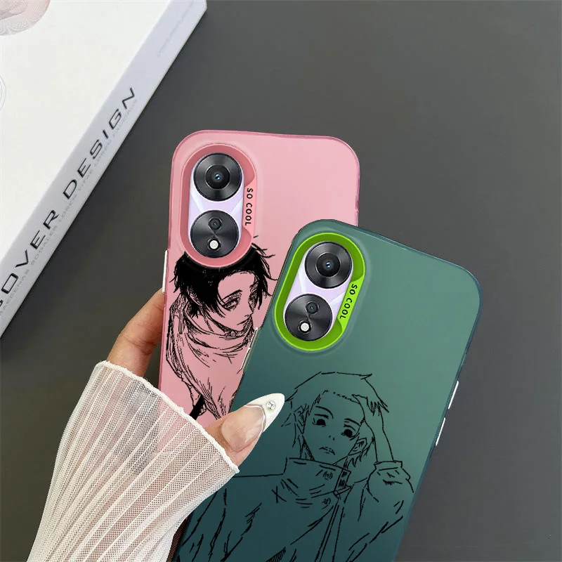 Pure Love Okkotsu Yuta For OPPO A 31 37 38 55 57 58 74 76 78 94 98 Reno 6 7 8 Z T Pro Colorful Phone Case Funda Silicone Cover