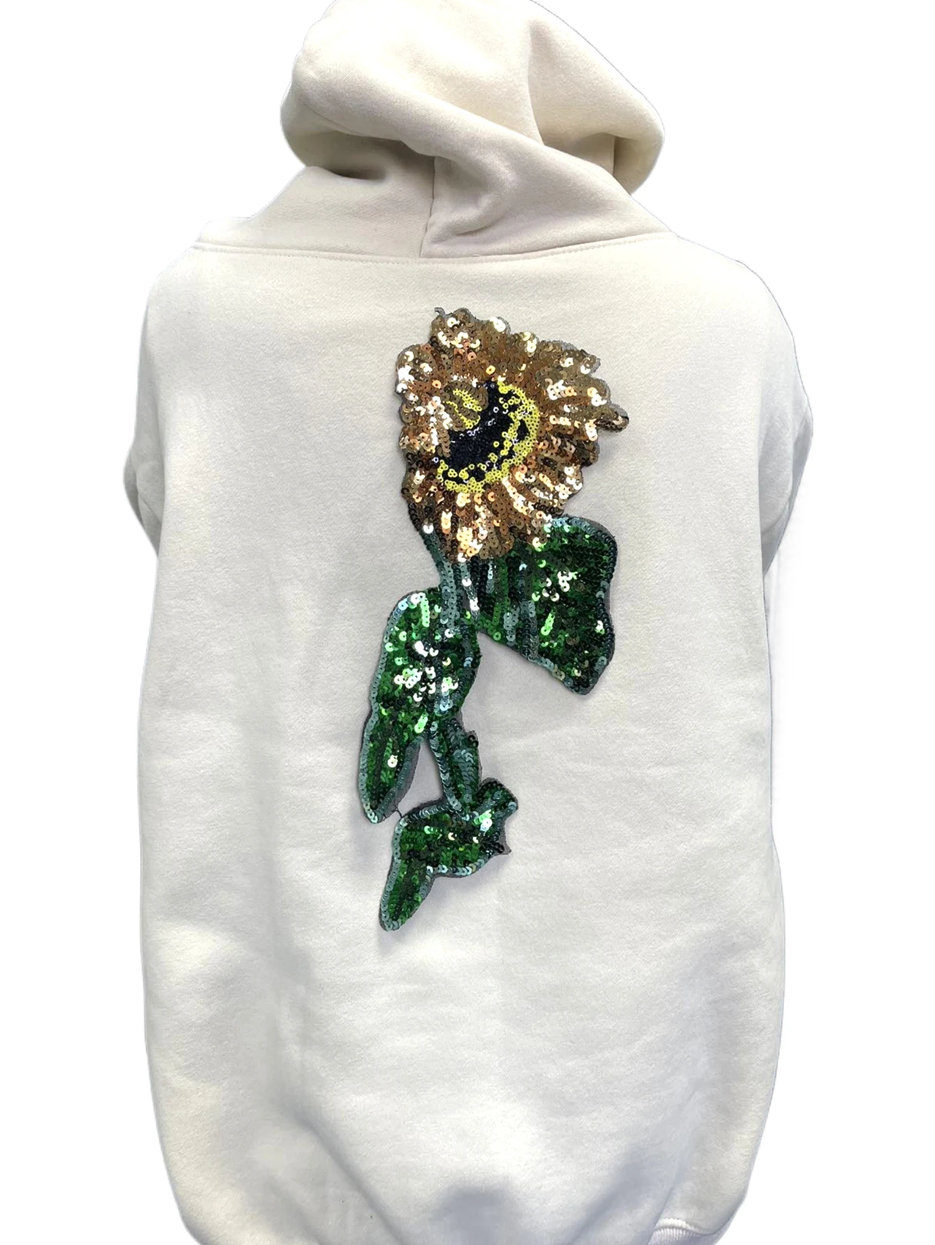 Patch à paillettes de tournesol pour vêtements et accessoires, patch à coudre brillant, design floral, mode, 1 pièce