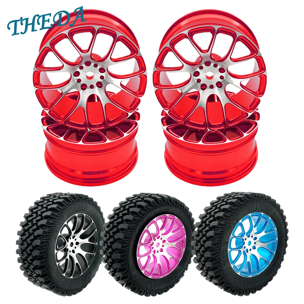 52*26mm Aluminum Alloy Wheel Rims for HSP HPI Redcat Kyosho Sakura Tamiya TT02 MN86K 1/10 RC Drift on-Road Racing Car