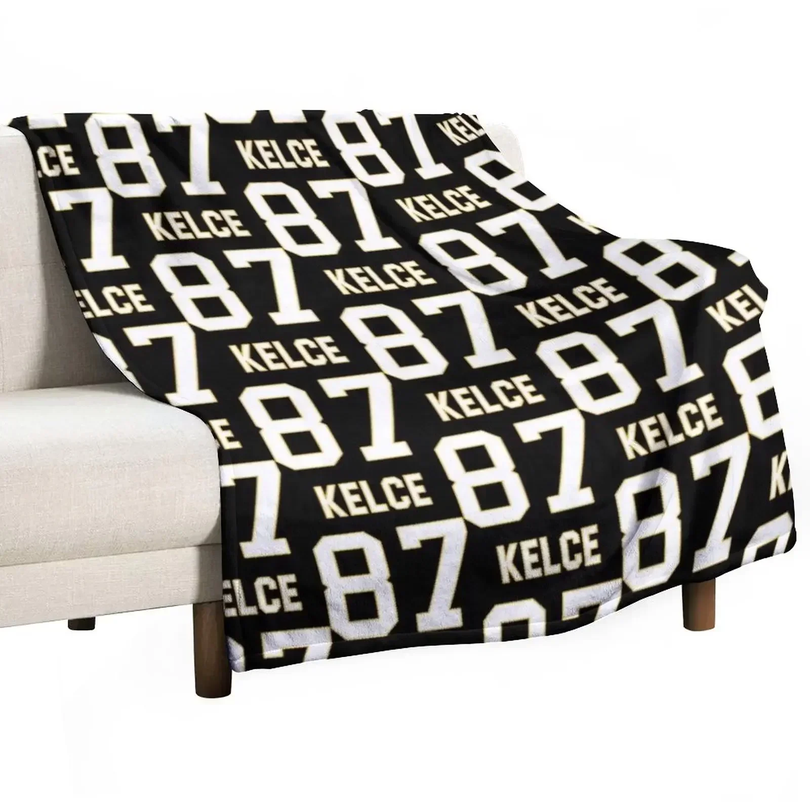 

KELCE 87 Essential T-Shirt Throw Blanket Soft Retros Blankets