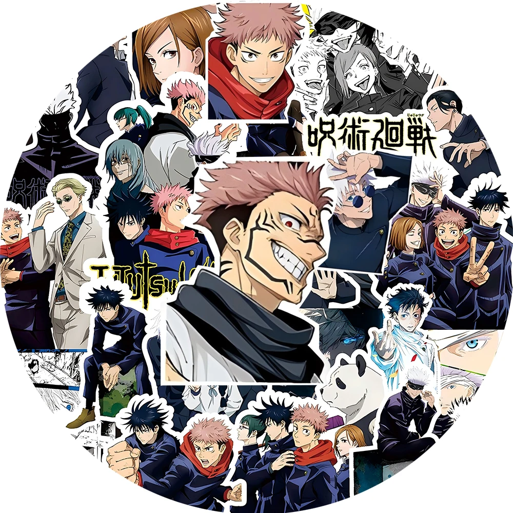 10/30/80 Stück Jujutsu Kaisen Anime-Aufkleber DIY Laptop Skateboard Coole Itadori Yuji Satoru Gojo Cartoon-Aufkleber Spielzeug Geschenke – Detail 4