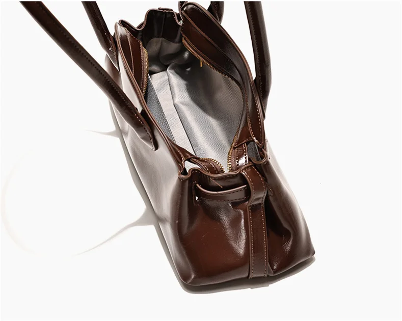 Dave & Di 2026 حقيبة نسائية جديدة الحد الأدنى حقيبة نسائية ريترو تاريخ التنقل تنوعا الجلد المدبوغ حقيبة كتف حقيبة يد #6