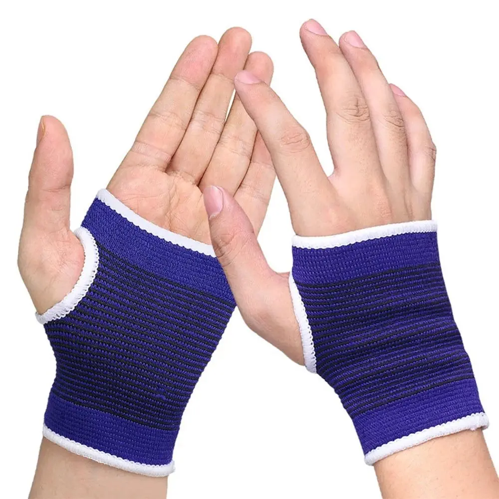 2PCS Polyester Cotton Elastic Wristband Anti Sprain Muscle Protect Carpal Tunnel Brace Elastic Decompression Adjustable