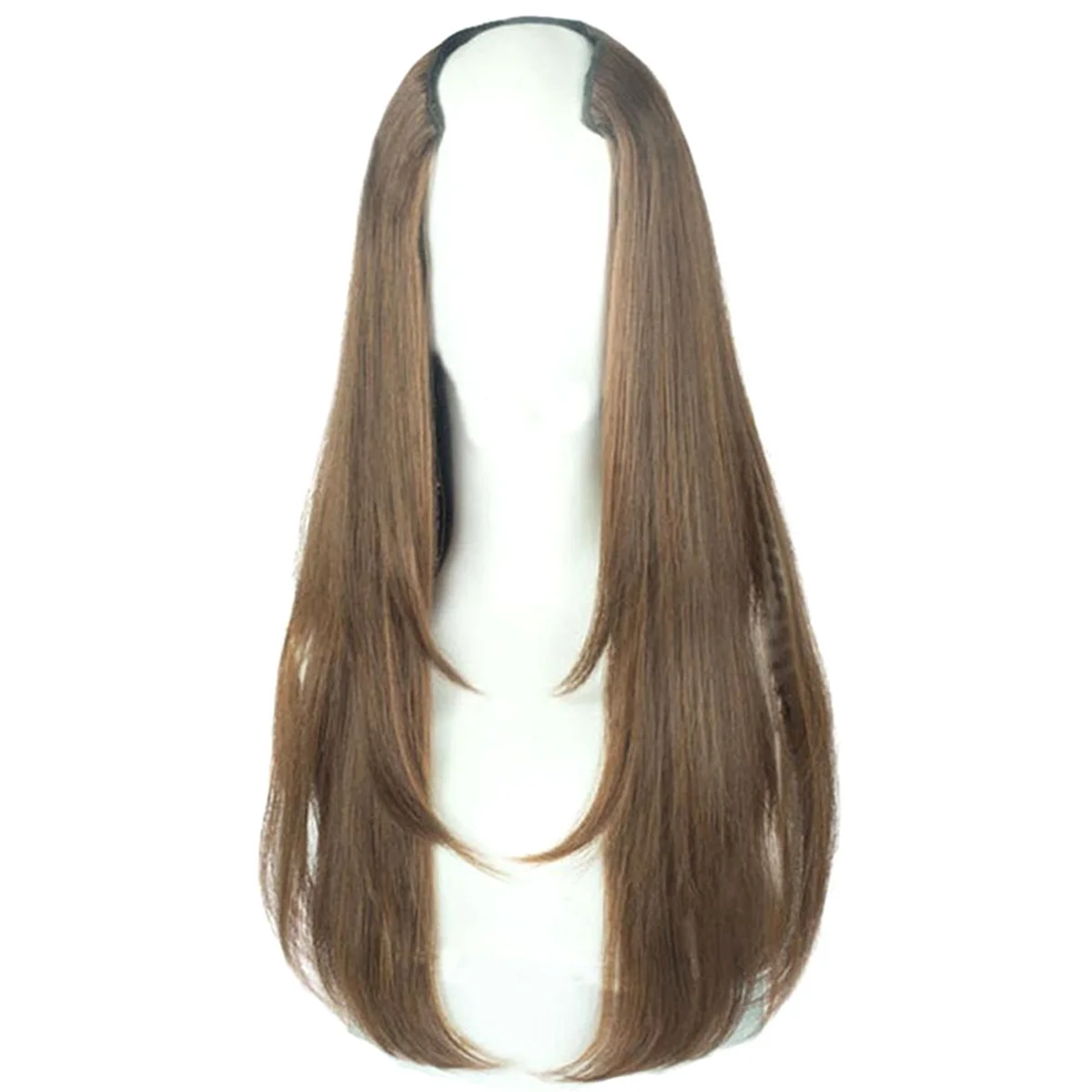 Light Brown Synthetic Women'S Styling Long Hair Extra Long Hair Synthetic Wigs Layered Extensions Head Increase Hair