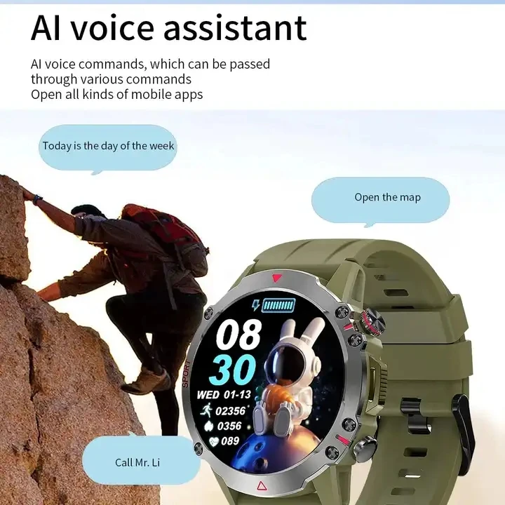 2024 New Fashion S611 Smart Watch Large Battery Life Waterproof IP67 Fitness Smartwatch TFT Display Answer Call Calendar