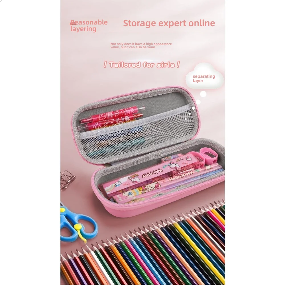 مقلمة ديزني كاواي سنو برينسيس عائشة سعة كبيرة مقلمة مريحة فتاة إبداعية صندوق رصاص كرتوني هدية