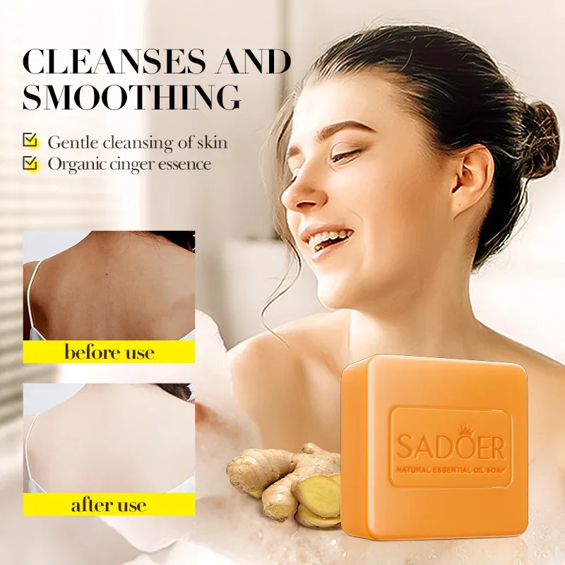 Ginger Essential Oil Soap Glutathione Paper Agua Florida Skin Lightening Soaps Wholesale Gift JM Solution Rice Intimate Turmeric