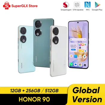 Global Version HONOR 90 5G 6.7 inch OLED Snapdragon 7 Gen 1 200MP Ultra-Clear Camera 5000mAh 66W Supercharger 120Hz 2023 New