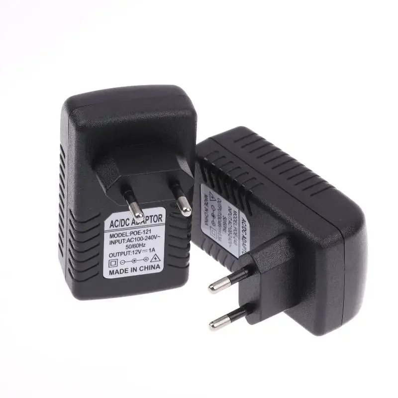1 Piece EU Plug POE Power Supply Adapter 12V 1A/48V 0.5A for CCTV Security IP Camera POE Switch NVR Router