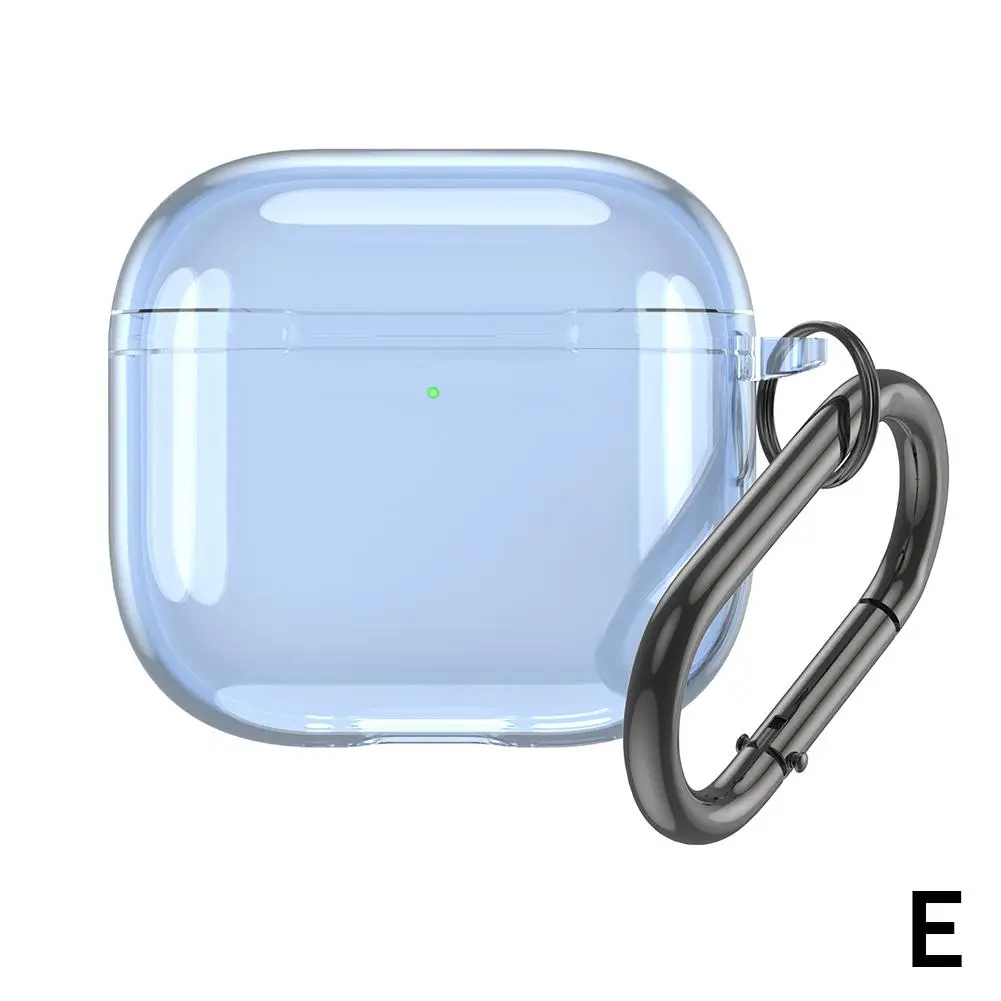 New Color Transparent For Apple Airpods4 Earphone Case Simple Tpu With Lock Fashionable And Creative Full Cover Anti-scratc L7S8
