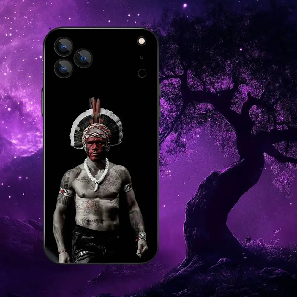 حافظة هاتف مقاتلة A-Alex P-Pereira لهاتف iPhone 17,16,15,14,13,12,Pro,Max,Plus,E,SE4,Air,Mini Black Soft Box #5