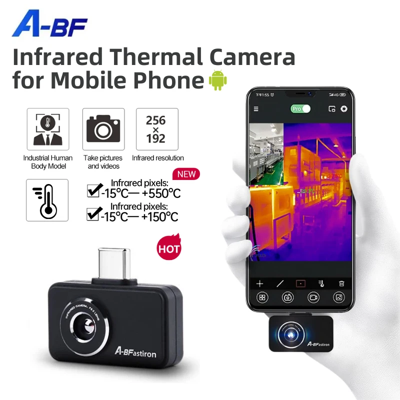A-BF Thermal Imager Camera, Subsitute para InfiRay P2 PCB Industrial, Circuit Floor Heating Pipe Detection, RX-450