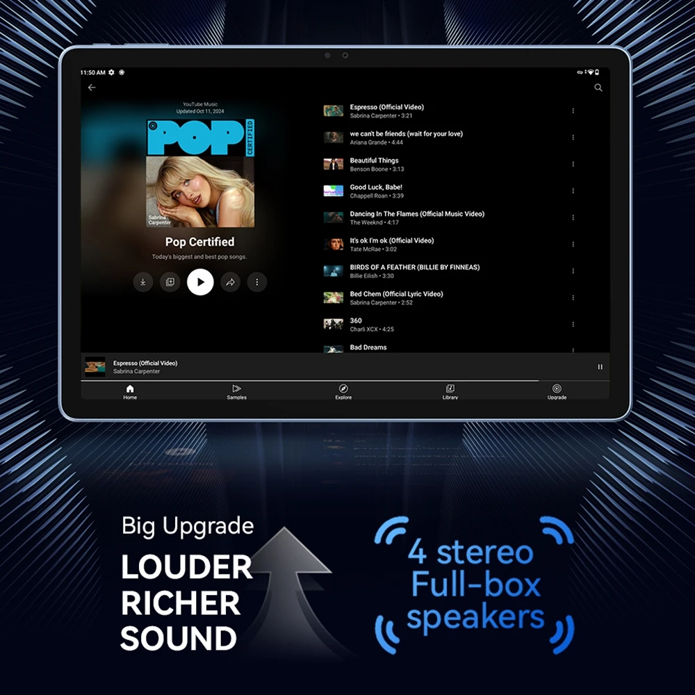 ALLDOCUBE Tavoletta da gioco da 11 pollici iPlay 60 Pro MediaTek G99 Octa-core 90Hz WUXGA + Display 128GB ROM Amdroid 14 Tablet PC 4G Pad