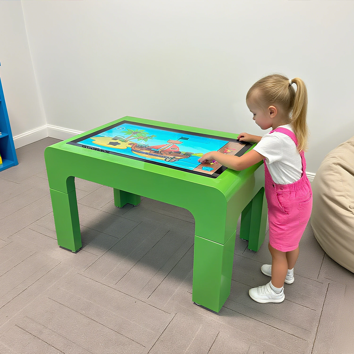 

Интерактивный цифровой стол для торговых центров, 55-дюймовый быстрая доставка, мультисенсорный экран, водонепроницаемый для детей, образовательные игры