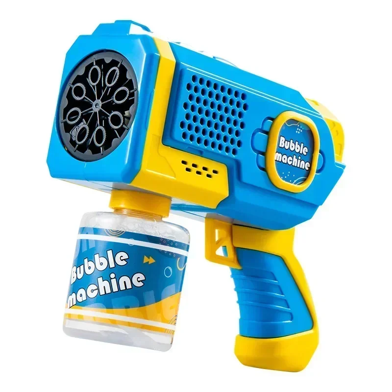 Espaço elétrico automático máquina de bolhas arma bolha verão praia banho jogos ao ar livre crianças fantasia brinquedos presente brinquedo bolha