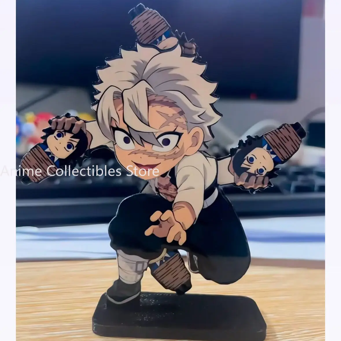 

Новый Demon Slayer Shinazugawa Sanemi акриловая подставка модель косплэй настольный орнамент подставка Декор стоячий знак подарок на день рождения