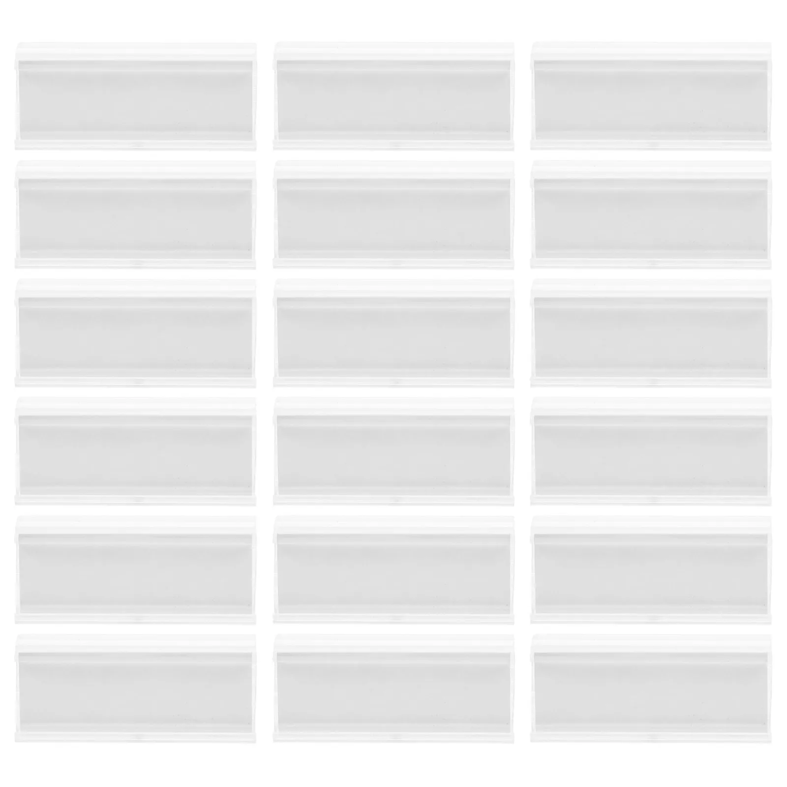 

50 Pcs Tag Clip Label Holders for Shelves Accessories Merchandise Sign Display Shelf Pvc Signs